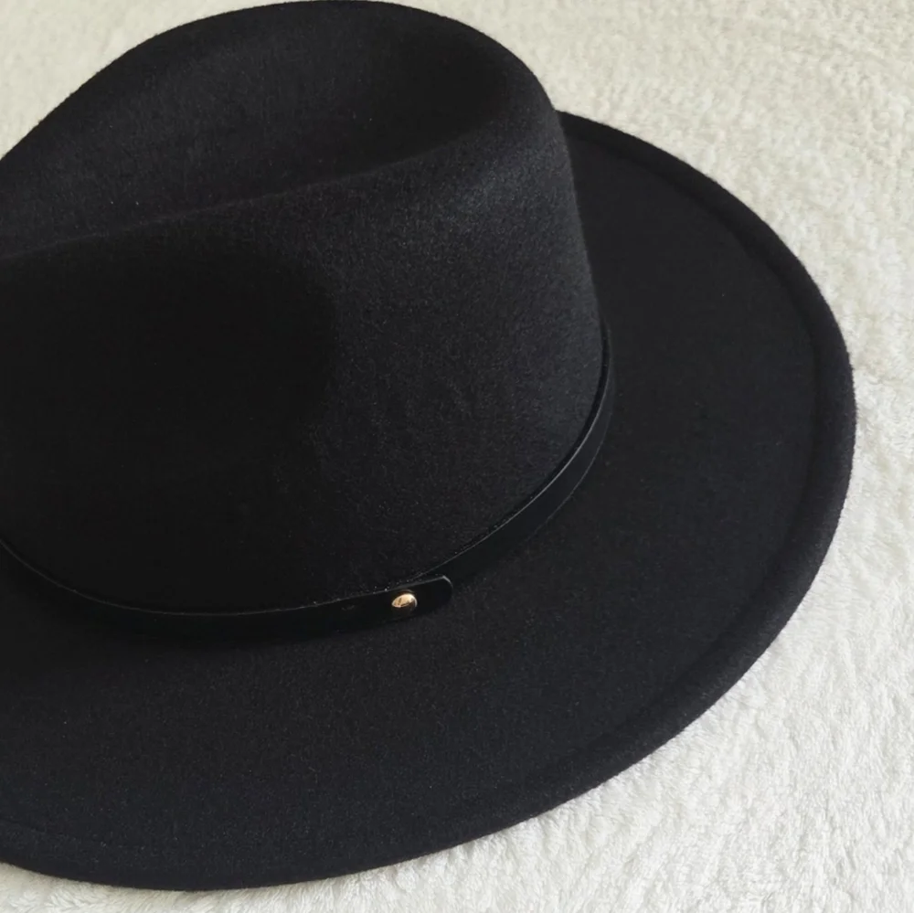 New!!! Melrose & Market Classic Black Fedora Wool Women's Hat